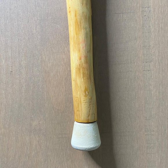 Two Tone Color T-Handle Wood Walking Cane - Rubber Tip - Length 36" - Picture 5 of 9